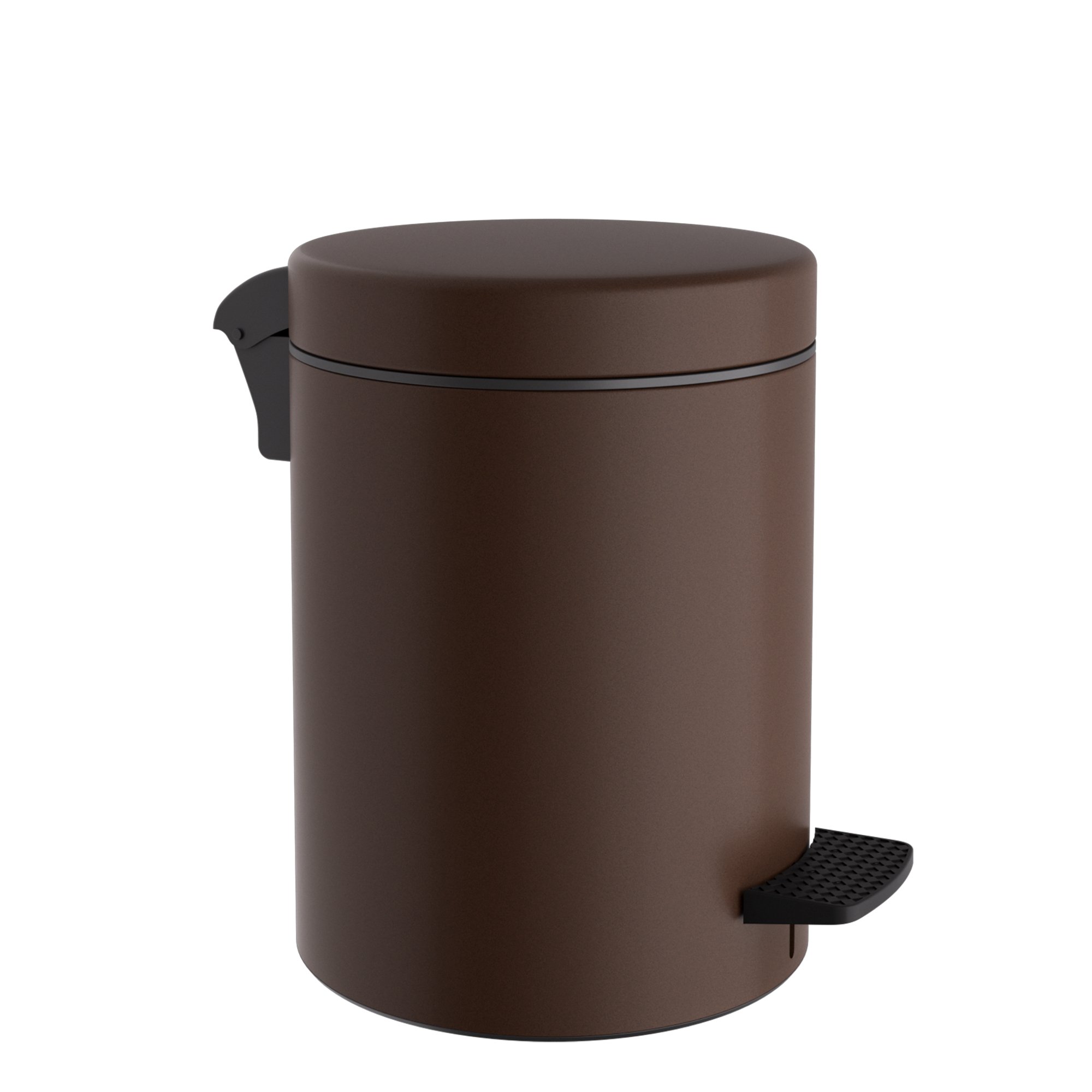 08-500-943 Χαρτοδοχείο 8 Lit, Soft Close – Matt Wenge, Pam & Co, Ø23 x H32 (cm), 08-500-943 - Image 1