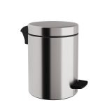 Χαρτοδοχείο 8Lit, Soft Close – Matt Inox, Pam & Co, Ø23 x H32 (cm), 08-501-011