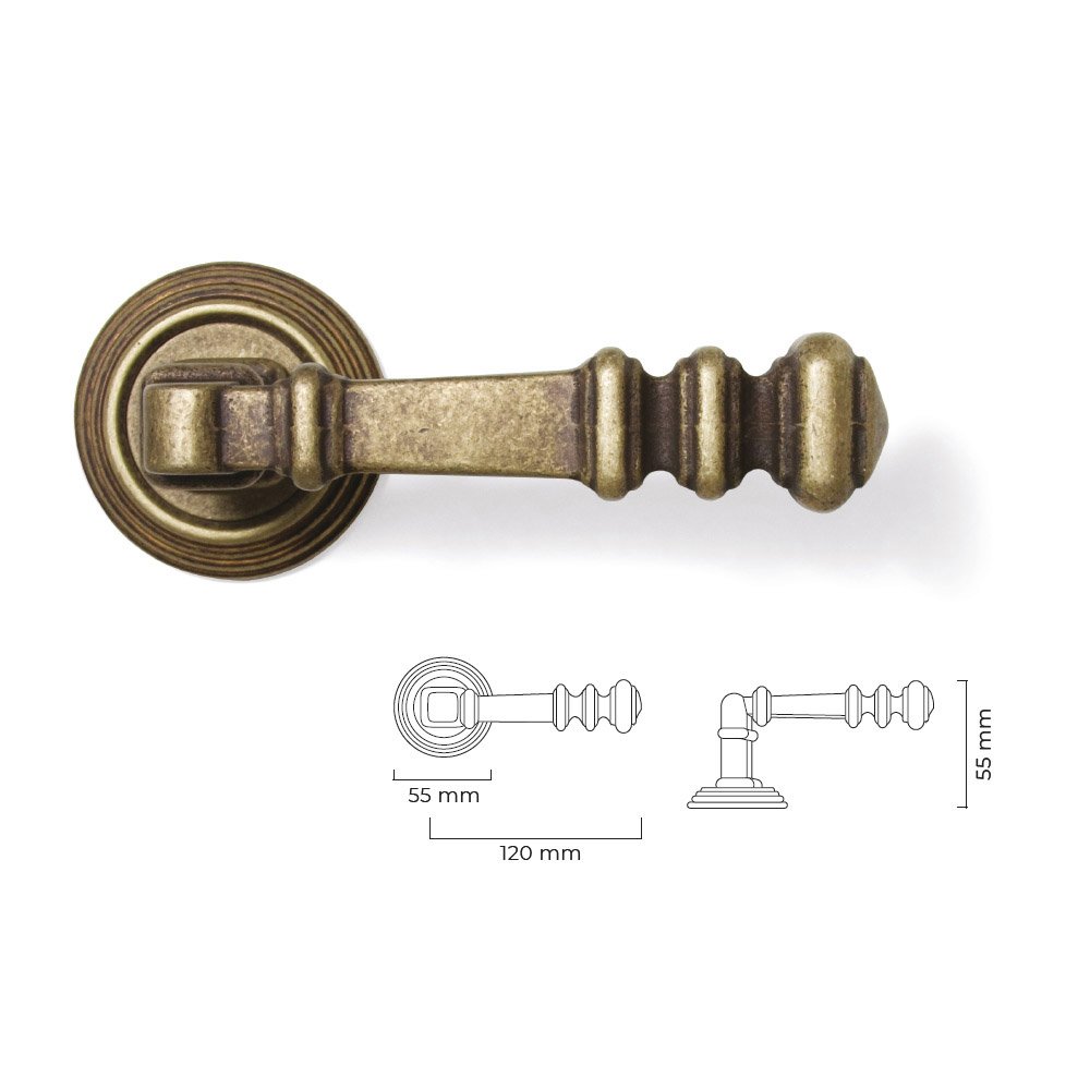 082 zermat 16-7-2019 Εξαιρετική Ιταλική λαβή εξώπορτας - Image 1