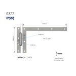 Γωνιακό Μάσκουλο ανοξείδωτο 316 Ζωγομετάλ 0322