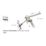 Γωνιακό Μάσκουλο ρυθμιζόμενο ανοξείδωτο 316 Ζωγομετάλ 0166