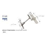 Μεσαίο Μάσκουλο ρυθμιζόμενο ανοξείδωτο 316 Ζωγομετάλ 0168