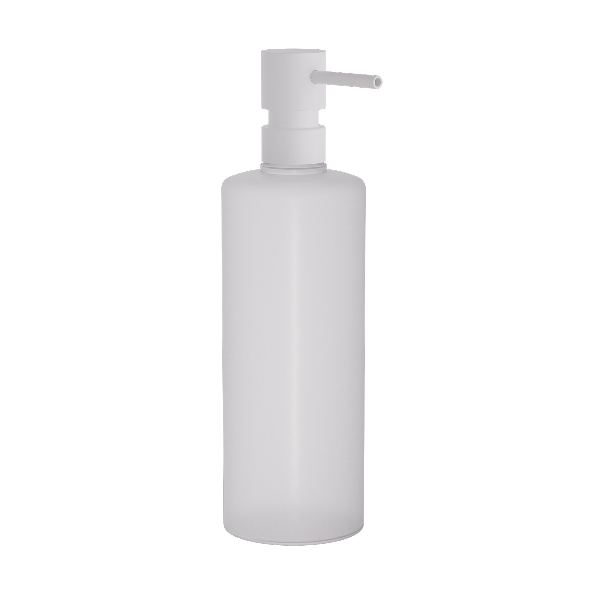 100-033 Επαγγελματικό Dispenser, 650ml – Matt White, Pam & Co, Ø7 x H25 (cm), 100-033 - Image 1