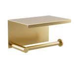 Χαρτοθήκη με Καπάκι – Brushed Brass, Pam & Co, W16 x D11 x H9 (cm), 108-023