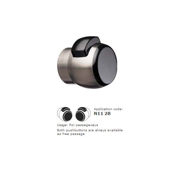 11 2B Κλειδαριά Meroni Νικελ ματ - Image 1