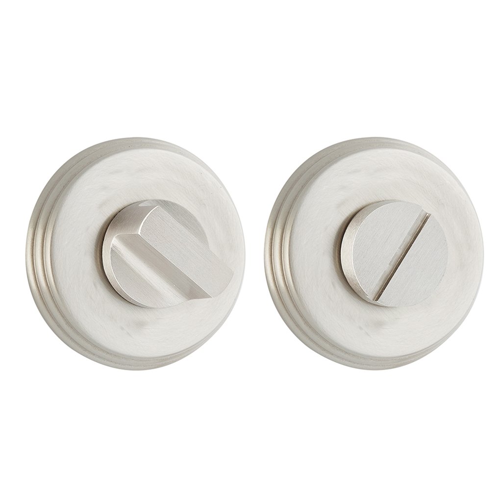 1130nm Σετ Ροζέτα στρογγυλή με κλείστρο ασφαλείας για WC Ζωγομετάλ 1130 - Image 1