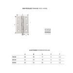 ΜΕΝΤΕΣΕΣ Πλάκα ΙΝΟΧ Ζωγομετάλ 0332