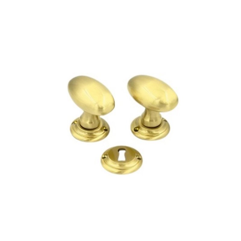 117 Ovalina Χρυσό Ματ Ιταλικό Πόμολο Πόρτας ovalina Χρυσό Ματ - Image 1