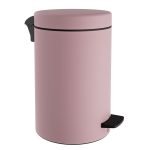 Χαρτοδοχείο 12Lit Soft Close – Matt Pink, Pam & Co, Ø25 x H40 (cm), 12-090-303