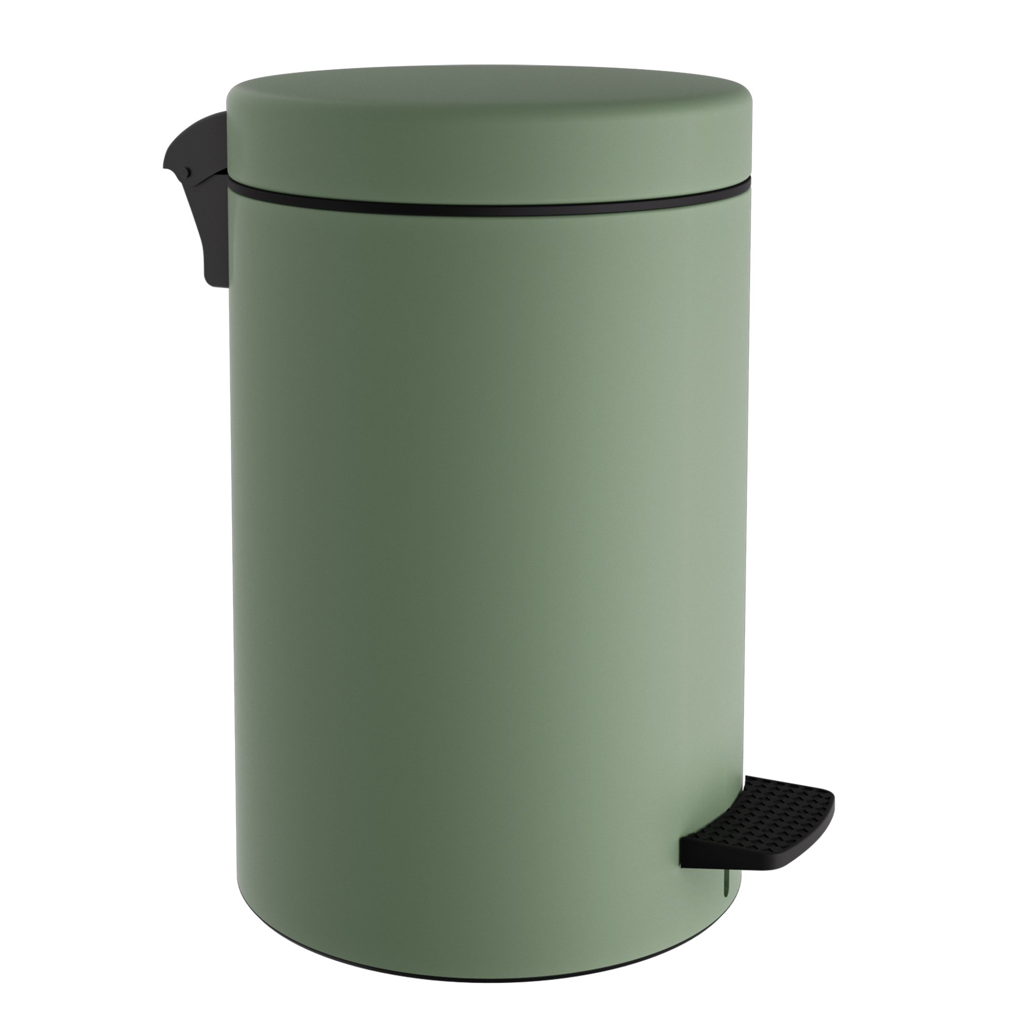 12-090-903 Χαρτοδοχείο 12Lit Soft Close – Matt Mint, Pam & Co, Ø25 x H40 (cm), 12-090-903 - Image 1