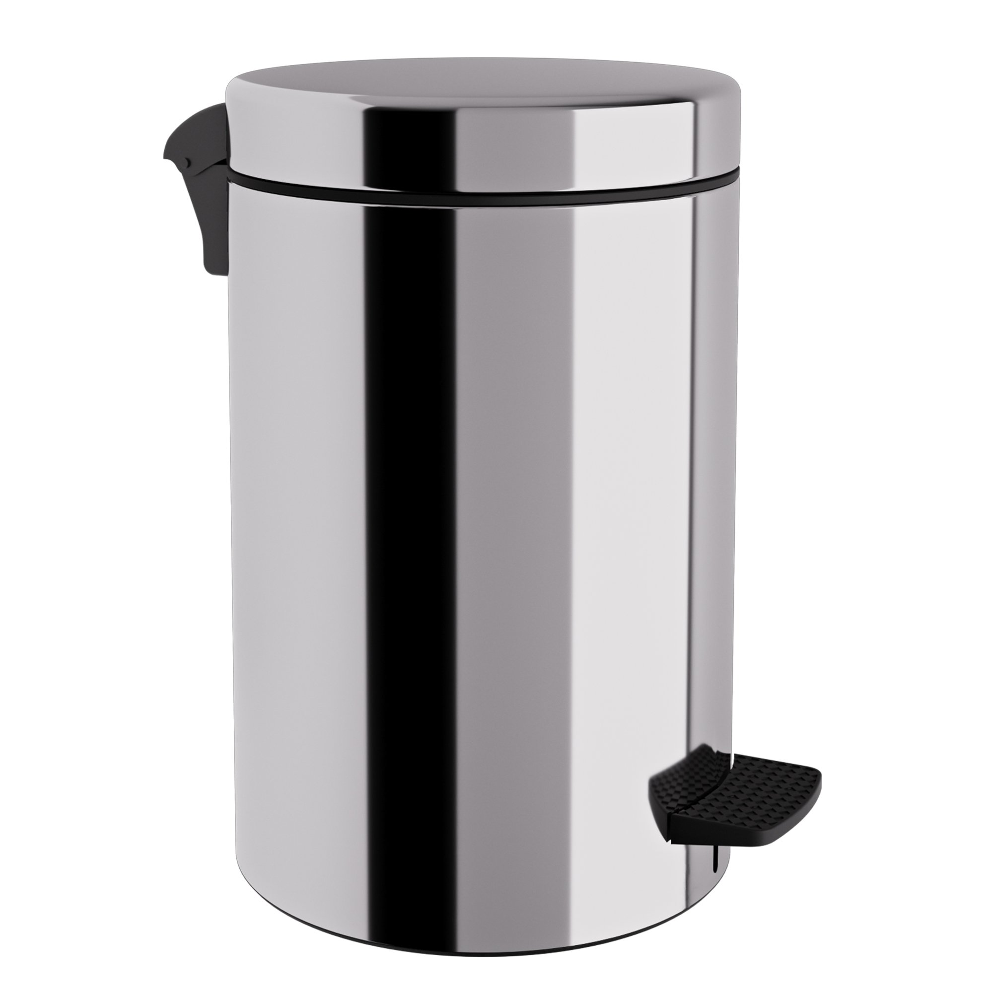 12-300-001 Χαρτοδοχείο 12 Lit Soft Close – Inox, Pam & Co, Ø25 x H40 (cm), 12-300-001 - Image 1