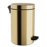 Χαρτοδοχείο 12Lit Soft Close – Brushed Brass, Pam & Co, Ø25 x H40 (cm), 12-300-023