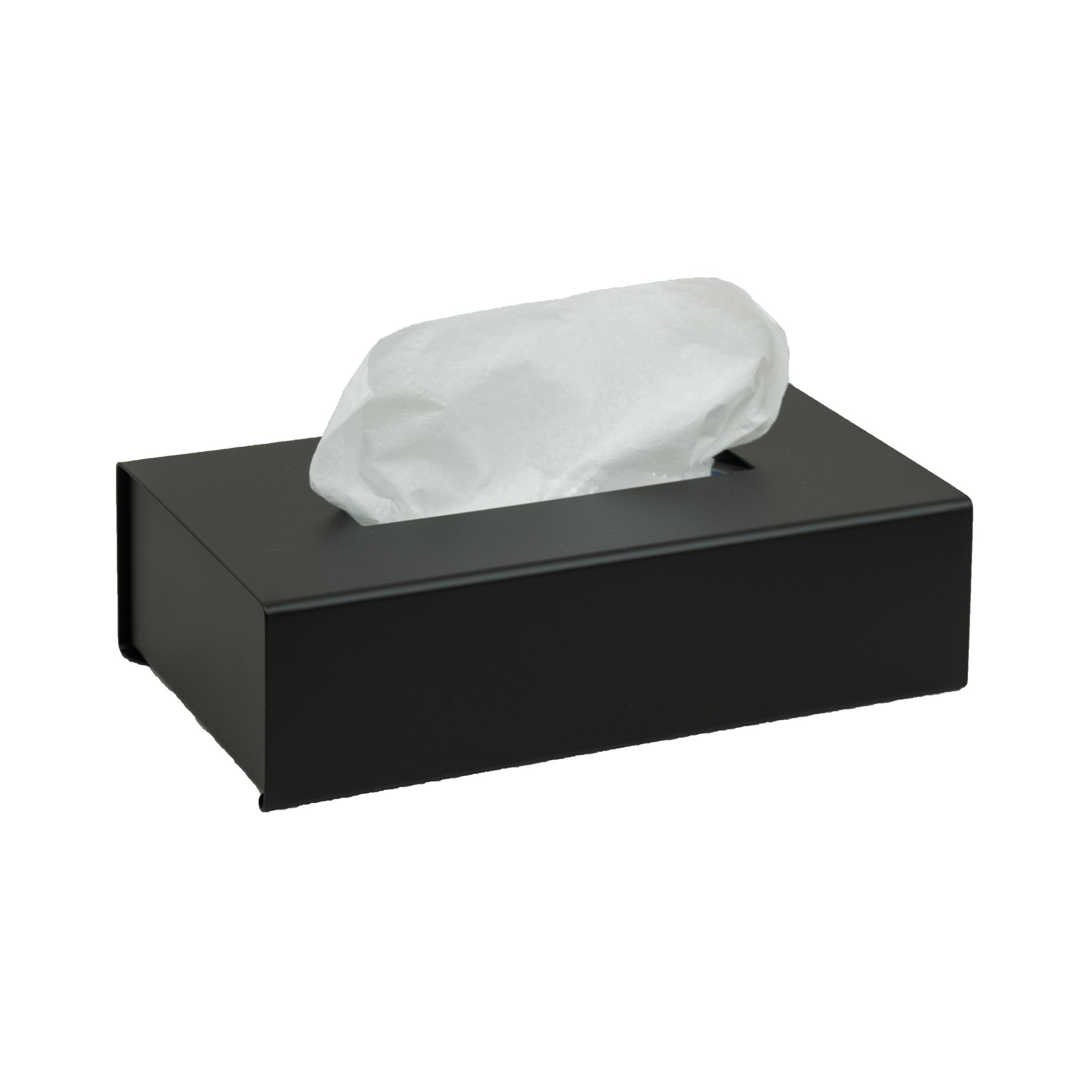 120-403 Επικαθήμενη & Επιτοίχια Θήκη για Χαρτομάντηλα – Μαύρο Ματ, Pam & Co, (W)25 x (D)13 x (H)7,5cm, 120-403 - Image 1
