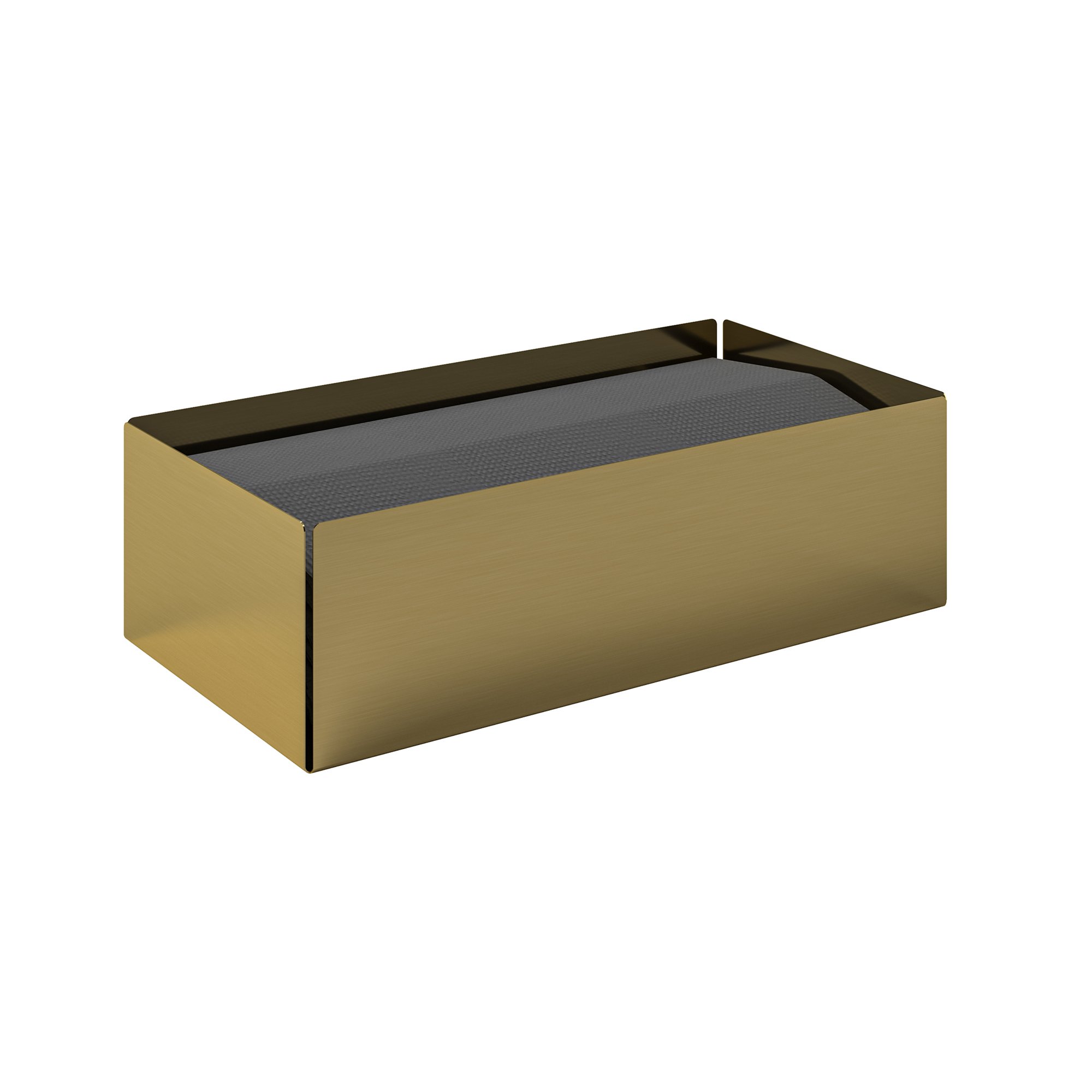 121-023 Θήκη Χειροπετσετών Ζικ-Ζακ – Brushed Brass, Pam & Co, W25 x D13 x H7,5 (cm), 121-023 - Image 1