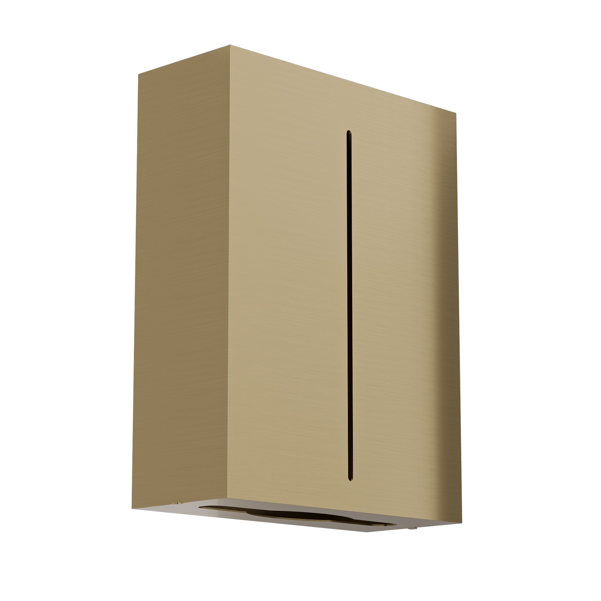 122-023 Επιτοίχια Θήκη για Χειροπετσέτες Ζικ-Ζακ – Brushed Brass, Pam & Co, W28,5 x D10 x H37 (cm), 122-023 - Image 1