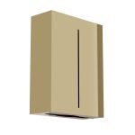 Επιτοίχια Θήκη για Χειροπετσέτες Ζικ-Ζακ – Gold, Pam & Co, W28,5 x D10 x H37 (cm), 122-024