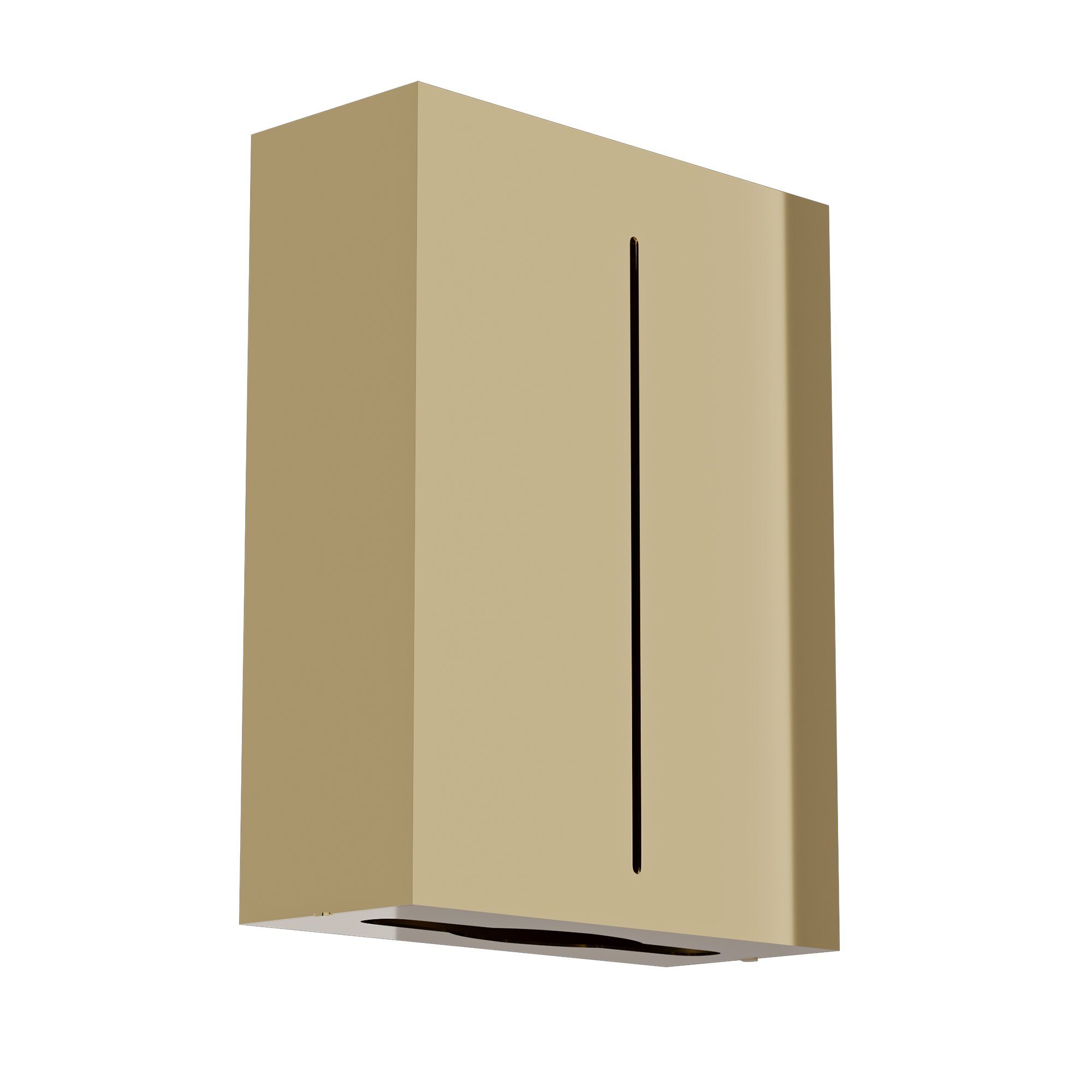 122-024 Επιτοίχια Θήκη για Χειροπετσέτες Ζικ-Ζακ – Gold, Pam & Co, W28,5 x D10 x H37 (cm), 122-024 - Image 1