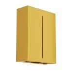 Επιτοίχια Θήκη για Χειροπετσέτες Ζικ-Ζακ – Matt Yellow, Pam & Co, W28,5 x D10 x H37 (cm), 122-603