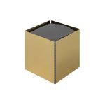 Θήκη Χαρτομάντηλων Κύβος – Brushed Brass, Pam & Co, W13 x D13 x H13 (cm), 123-023