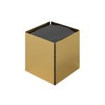 Θήκη Χαρτομάντηλων Κύβος – Gold, Pam & Co, W13 x D13 x H13 (cm), 123-024