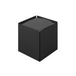 Θήκη Χαρτομάντηλων Κύβος – Matt Black, Pam & Co, (W)13 x (D)13 x (H)13cm, 123-403