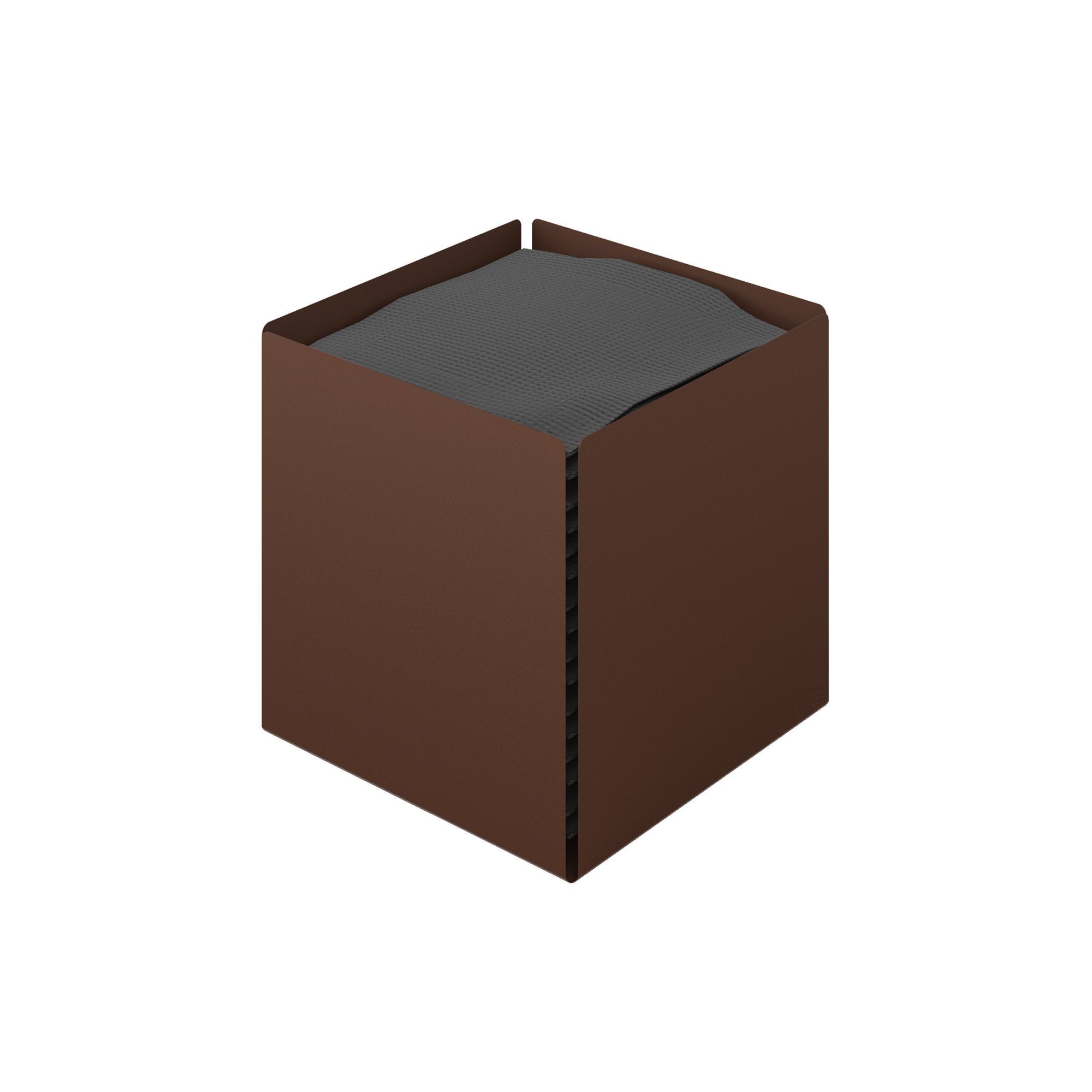 123-943-1 Θήκη Χαρτομάντηλων Κύβος – Matt Wenge, Pam & Co, W13 x D13 x H13 (cm), 123-943 - Image 1
