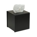 Θήκη για Χαρτομάντηλα Κύβος – Μαύρο Ματ, Pam & Co, (W)13 x (D)13 x (H)13cm, 124-403