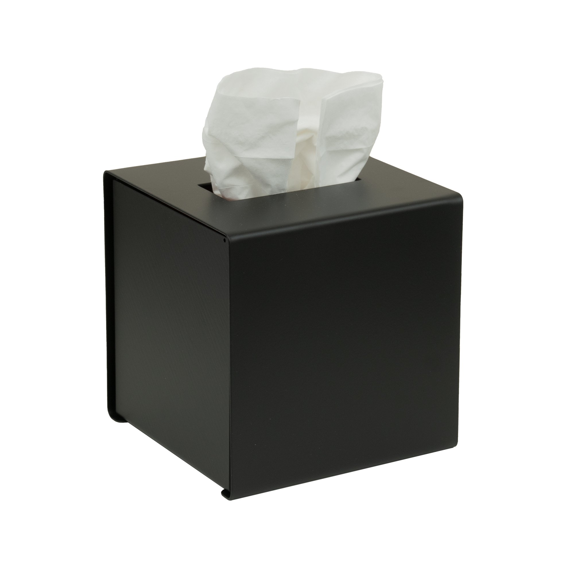 124-403 Θήκη για Χαρτομάντηλα Κύβος – Μαύρο Ματ, Pam & Co, (W)13 x (D)13 x (H)13cm, 124-403 - Image 1
