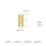 Ορειχάλκινο Μάσκουλο Μεσαίο Ζωγομετάλ 0303