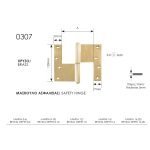 Ορειχάλκινο Μάσκουλο Ασφαλείας Ζωγομετάλ 0307