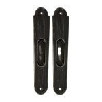 Χούφτες για συρόμενες πόρτες Ζωγομετάλ Μάυρο Πατίνα Ασημί 135