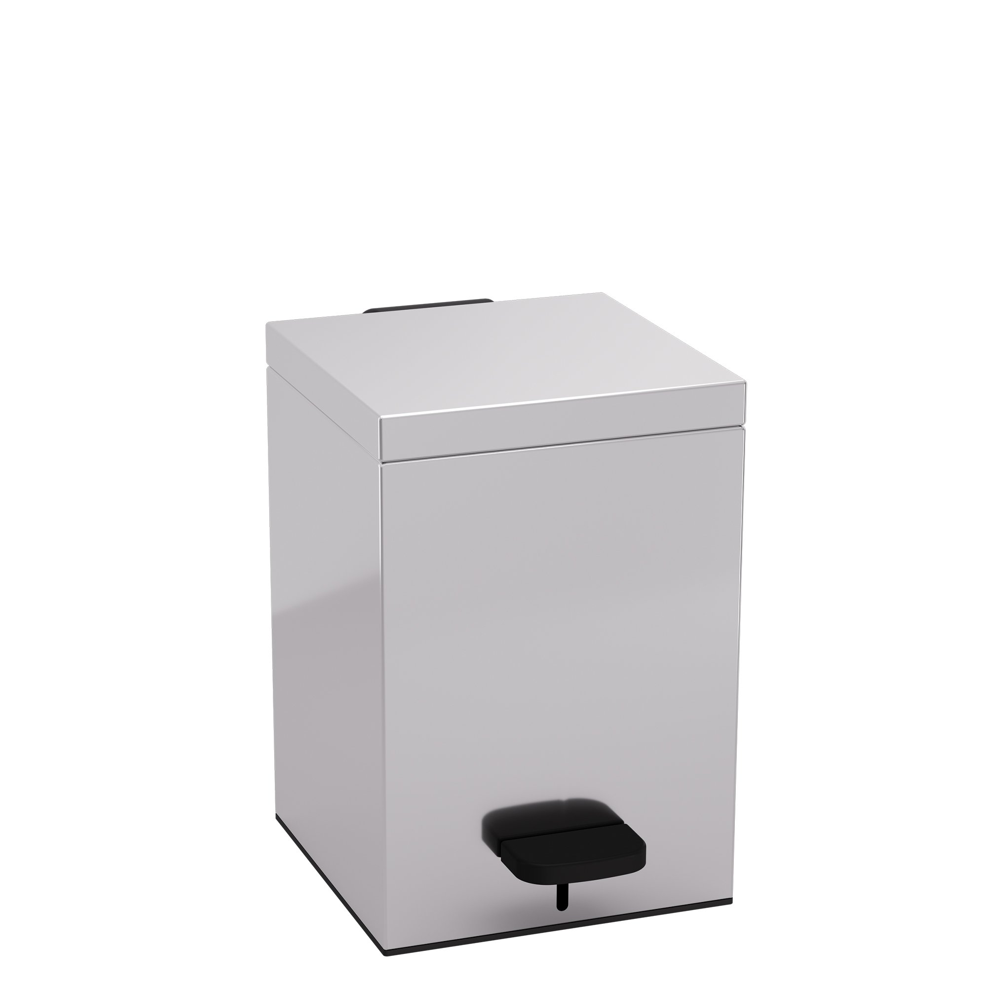 137-001 Χαρτοδοχείο 5 Lit, Soft Close – Inox, Pam & Co, W18 x D18 x H26 (cm), 137-001 - Image 1