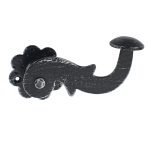 Πόμολα Πόρτας Με Ροζέτα Μαύρο Πατίνα Ασημί Ζωγομετάλ 143