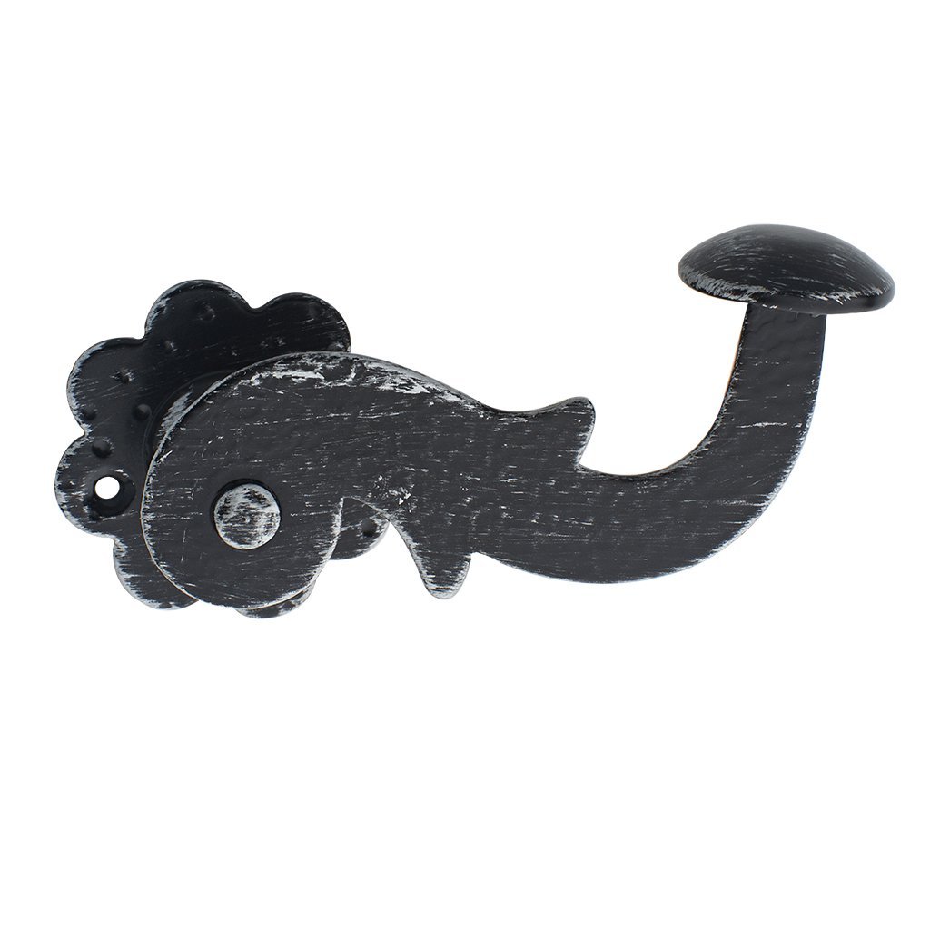 143bsp Πόμολα Πόρτας Με Ροζέτα Μαύρο Πατίνα Ασημί Ζωγομετάλ 143 - Image 1