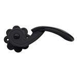 Πόμολα Πόρτας Με Ροζέτα Μάυρο Ζωγομετάλ 145