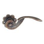 Πόμολα Πόρτας Με Ροζέτα Νίκελ Αντικέ Ζωγομετάλ 145