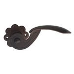 Πόμολα Πόρτας Με Ροζέτα Αντικέ Σκουριά Ζωγομετάλ 145