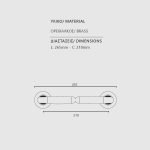 Λαβές Εξώπορτας Ζωγομετάλ Νίκελ Ματ/Χρώμιο 152 - Image 2