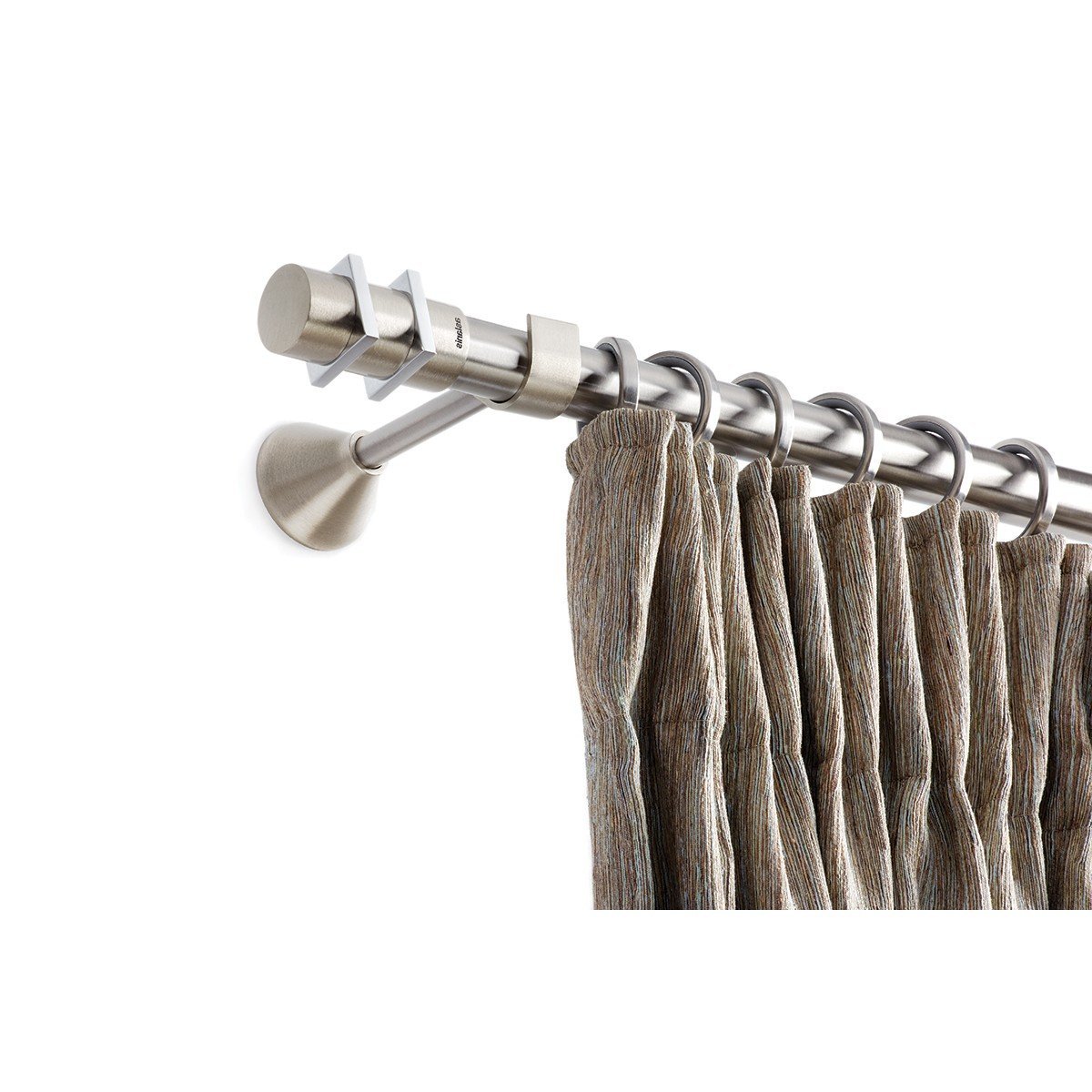 156 Ινοξ κουρτινόξυλα Φ25 Spirala της σειράς Ασλάνης - Image 1