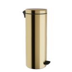 Χαρτοδοχείο 16 Lit Soft Close, No Inner Bucket – Brushed Brass, Pam & Co, Ø20 x H55 (cm), 16-2053-023