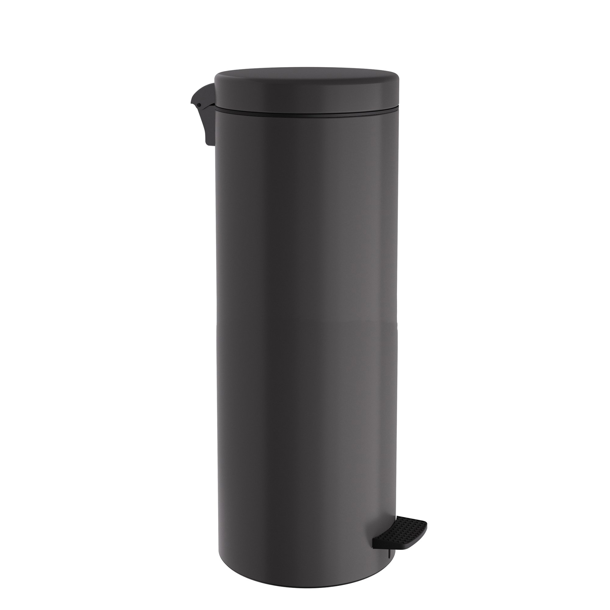 16-2053-113 Χαρτοδοχείο 16 Lit Soft Close, No Inner Bucket – Matt Anthracite, Pam & Co, Ø20 x H55 (cm), 16-2053-113 - Image 1