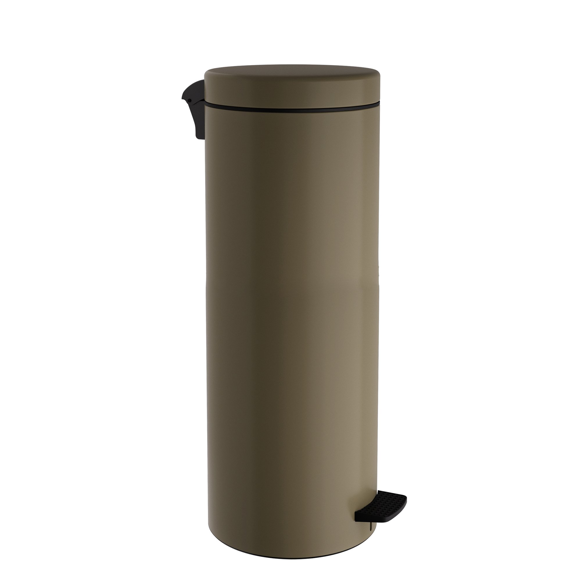 16-2053-963 Χαρτοδοχείο 16 Lit Soft Close, No Inner Bucket – Matt Light Bronze, Pam & Co, Ø20 x H55 (cm), 16-2053-963 - Image 1