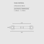 Λαβές Εξώπορτας Ζωγομετάλ Νίκελ Ματ/Χρώμιο 161 - Image 2