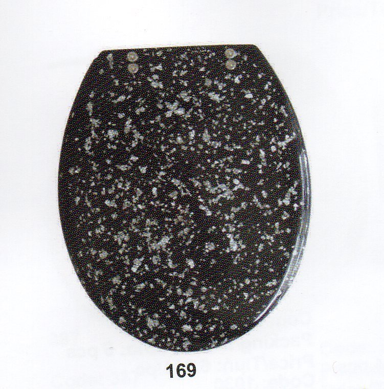 174-black Κάλυμμα λεκάνης polyresin 36x43cm - Image 1