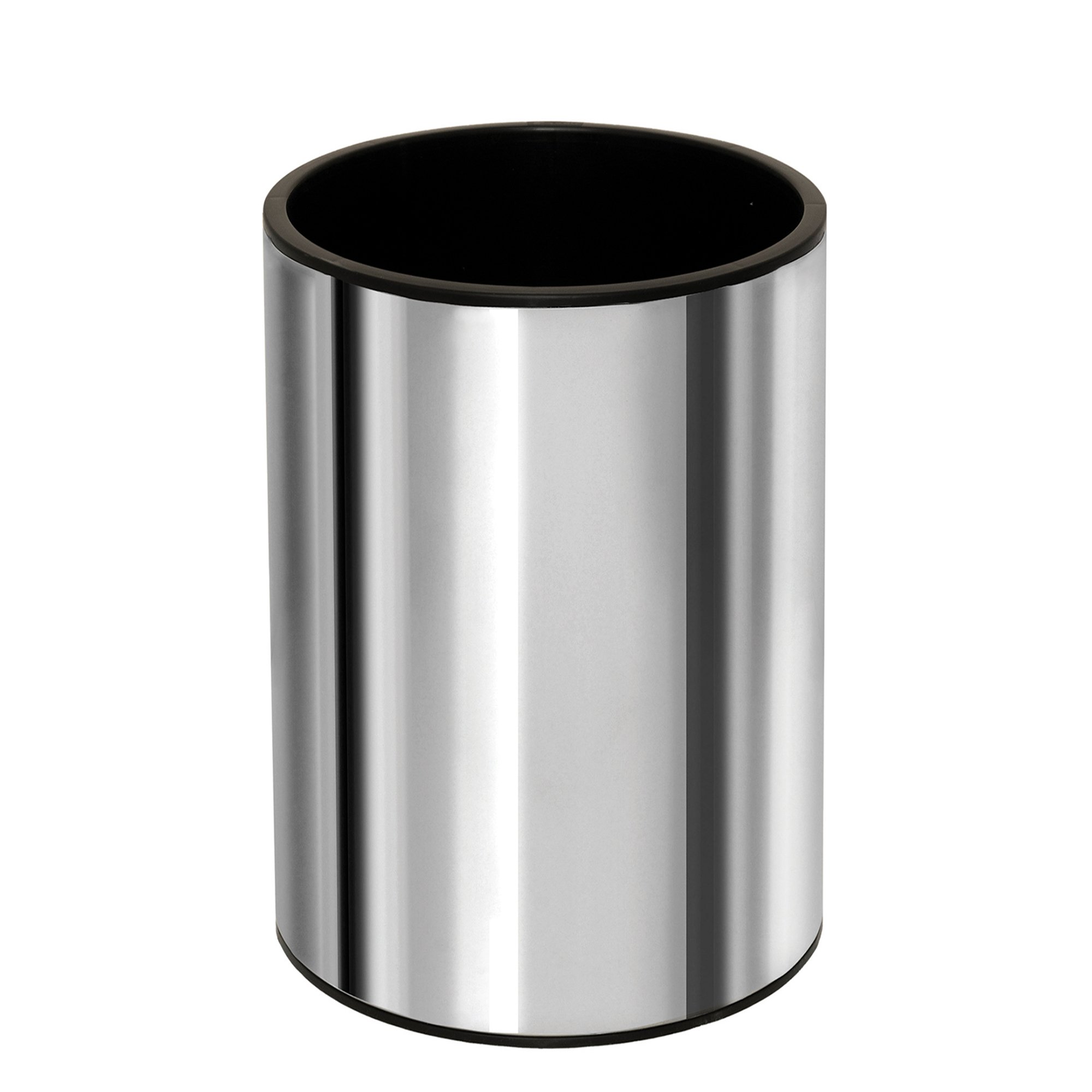 18-2536-001 Χαρτοδοχείο 15Lit – Inox, Pam & Co, Ø25 x H30 (cm), 18-2536-001 - Image 1