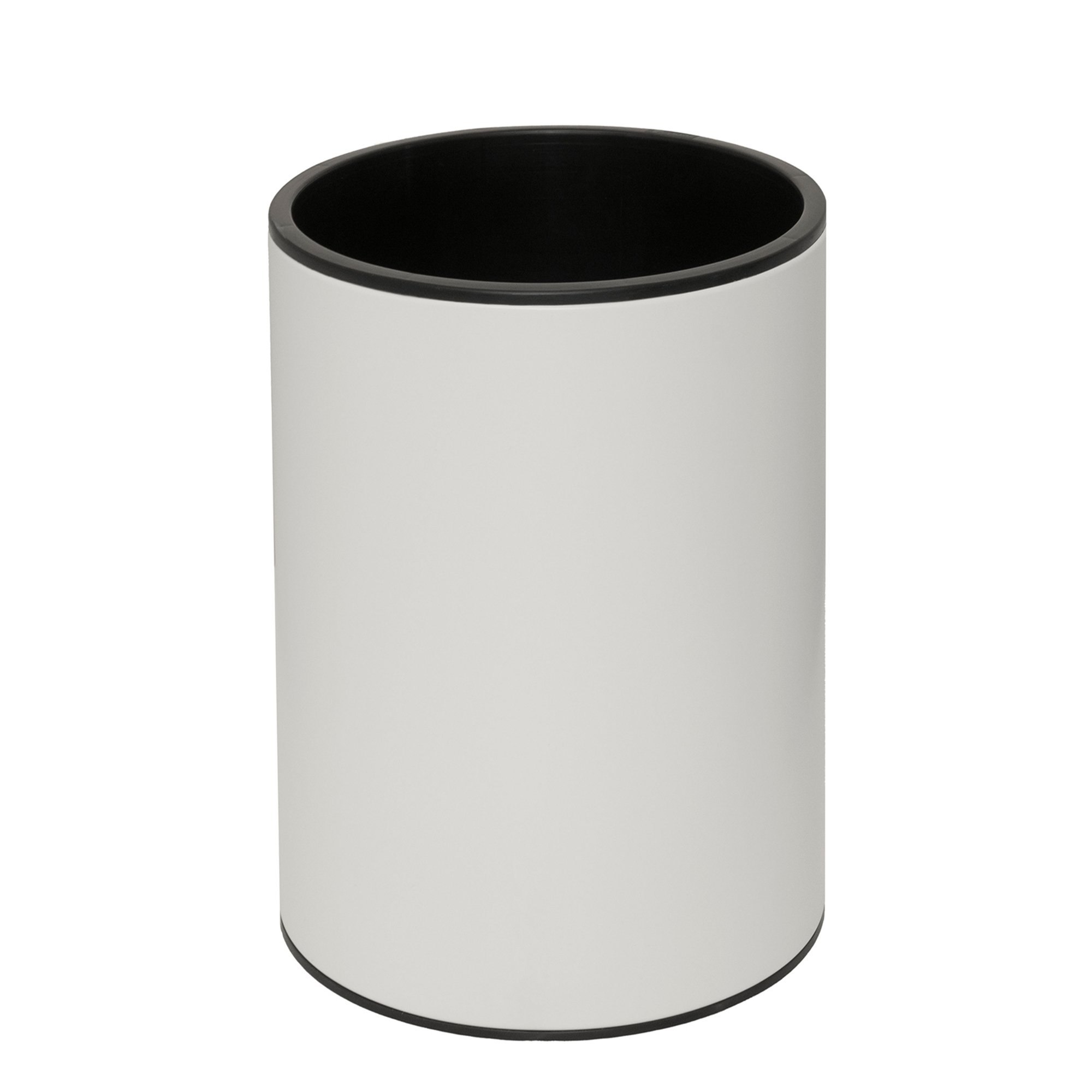 18-2536-033 Καλάθι Γραφείου, 15Lit – Λευκό Ματ, Pam & Co, Ø25 x H30 (cm), 18-2536-033 - Image 1