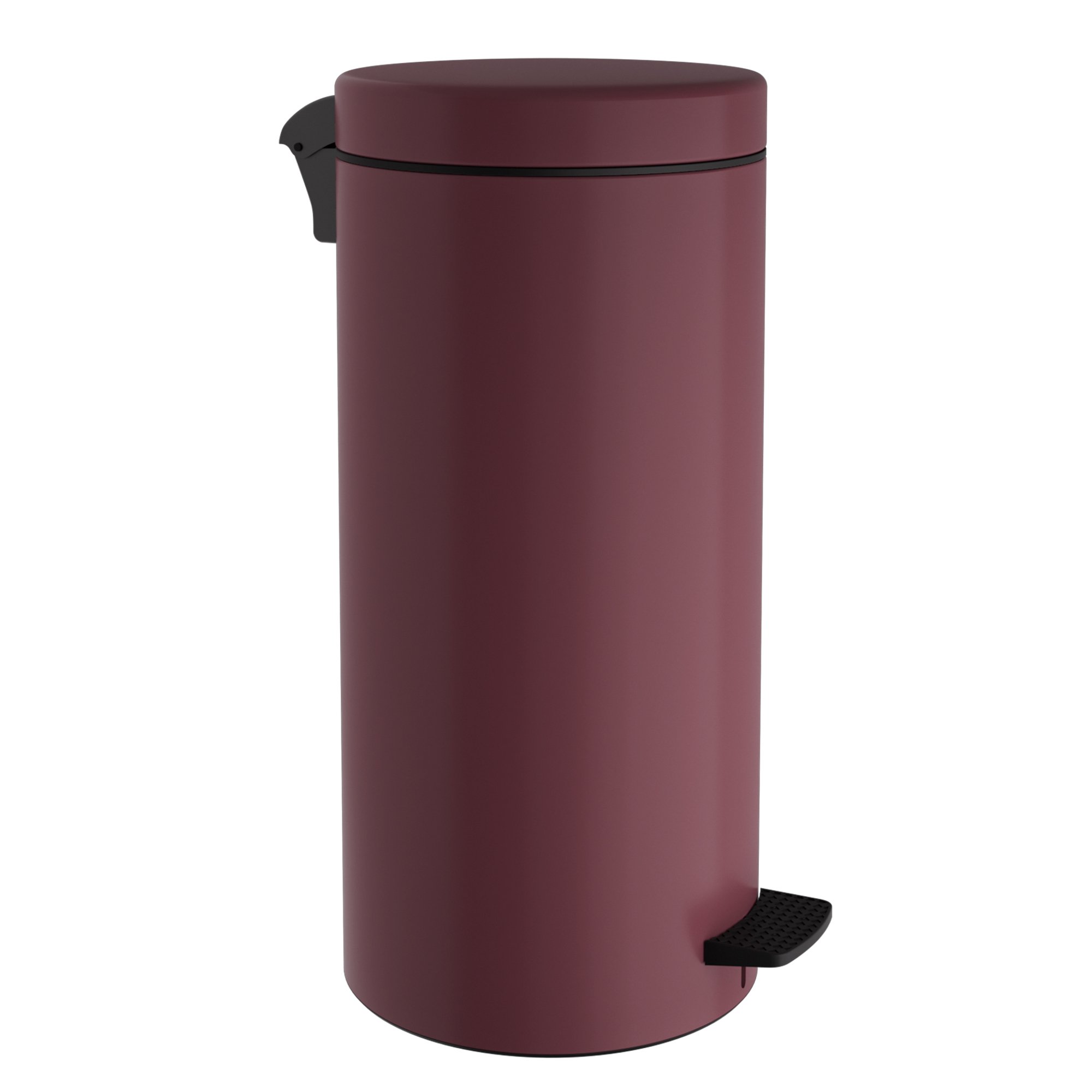 18-310-153 Χαρτοδοχείο 20 Lit, Soft Close – Matt Bordeaux, Pam & Co, Ø25 x H55 (cm), 18-310-153 - Image 1