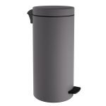 Χαρτοδοχείο 20 Lit, Soft Close – Matt Concrete Grey, Pam & Co, Ø25 x H55 (cm), 18-310-163