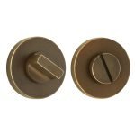 Σετ Ροζέτα στρογγυλή με κλείστρο ασφαλείας για WC Ζωγομετάλ Μπρονζέ Ματ 1821