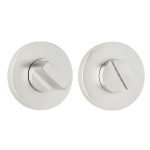 Σετ Ροζέτα στρογγυλή με κλείστρο ασφαλείας για WC Ζωγομετάλ Χρώμιο Ματ 1821